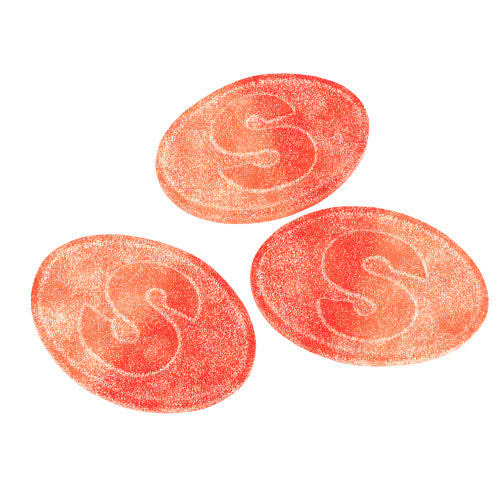 S-märke sour peach