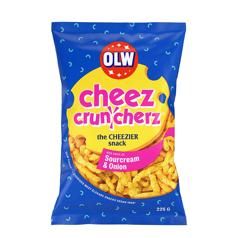 Cheez Cruncherz Sourcream & Onion 225g