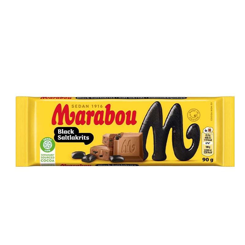 Marabou Black Saltlakrits 90g