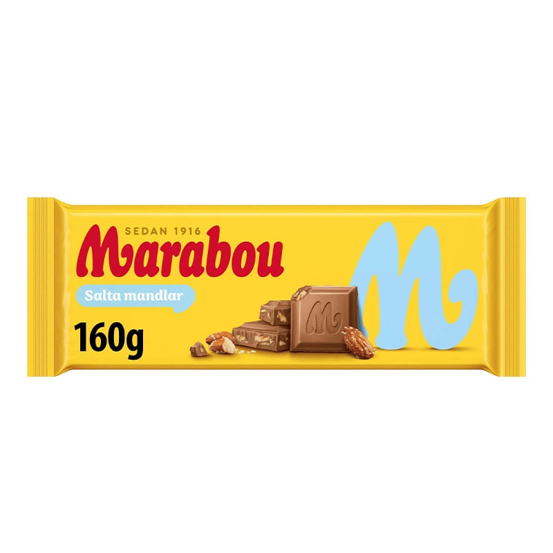 Marabou Salta Mandlar 160g