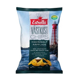 Västkustchips Havssalt räfflade 180g