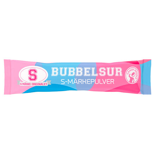 S-märke pulver bubbelsur