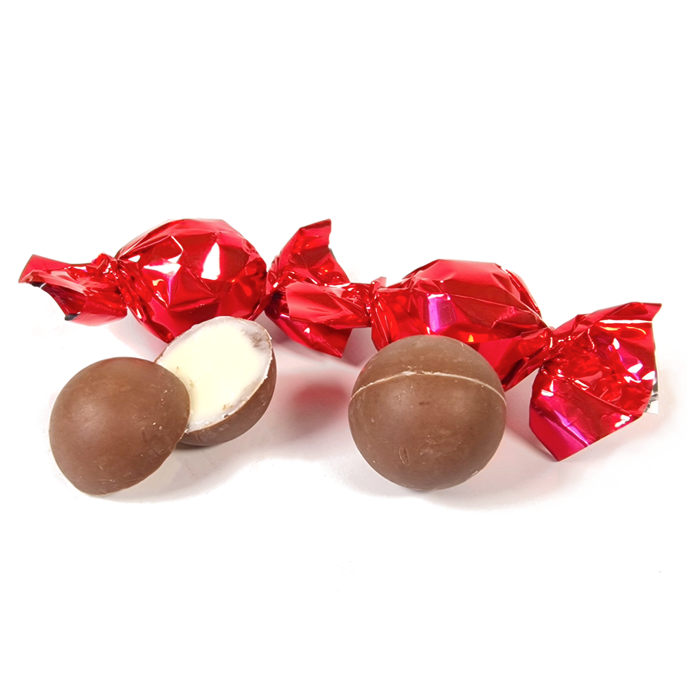 Italienska pralin milk chocolate red