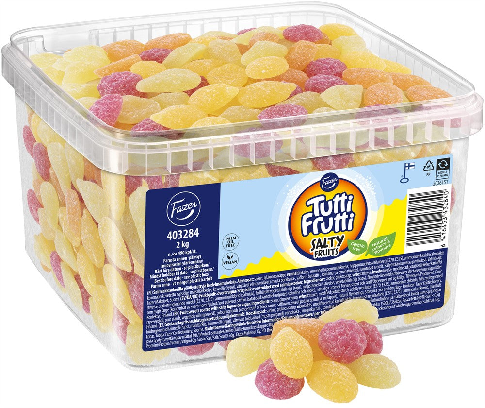 Tutti frutti salty fruits