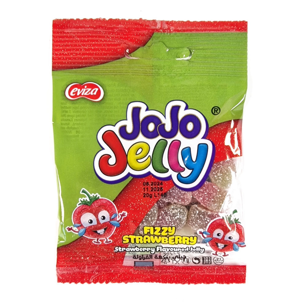 Jelly fizzy strawberry