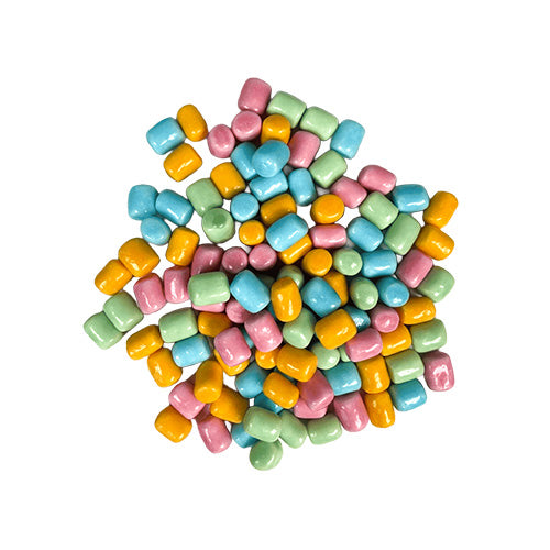 Candy coated marshmallow barell