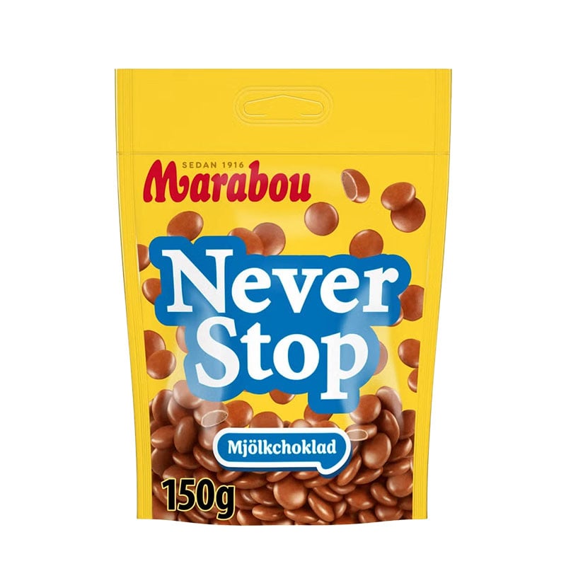 Never Stop Mjölkchoklad 150g
