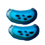 Blue raspberry liquorice slices