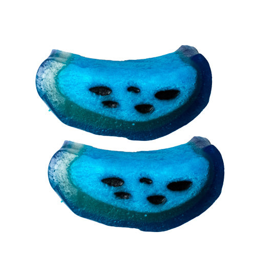 Blue raspberry liquorice slices